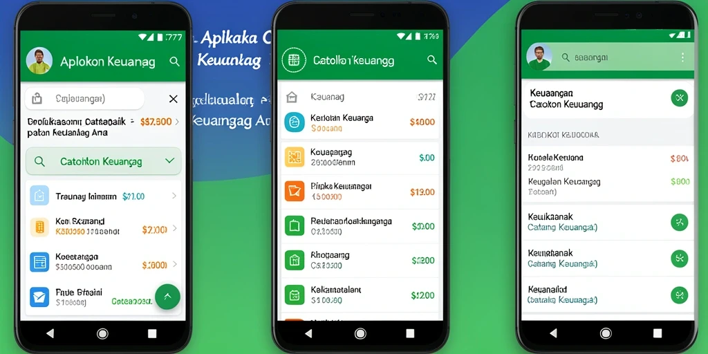 Antarmuka L777 dengan berbagai fungsi Catatan Keuangan yang mudah dipahami.