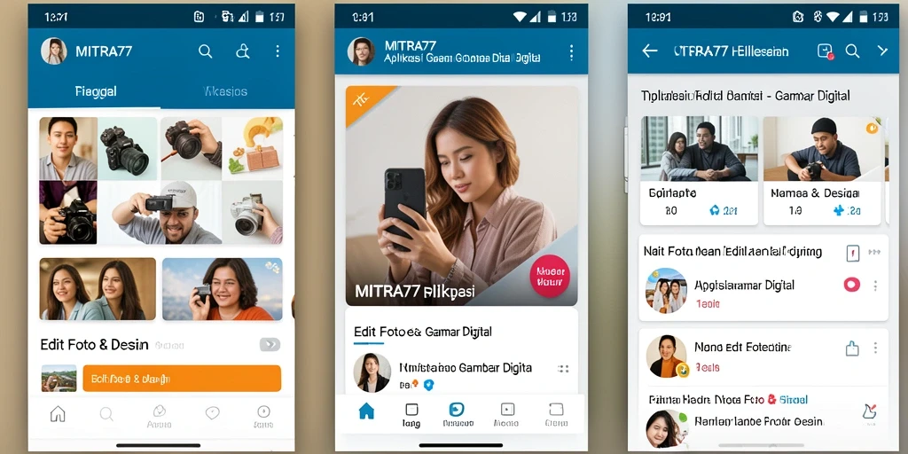 Tampilan antarmuka pengguna MITRA77 yang modern dan fungsional.