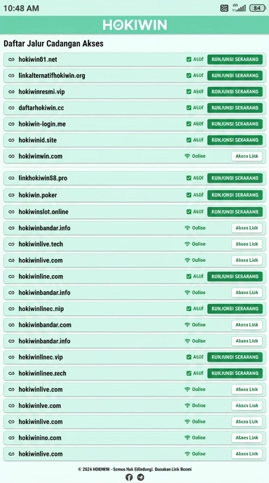 Halaman Link Alternatif Hokiwin untuk Pengguna Android